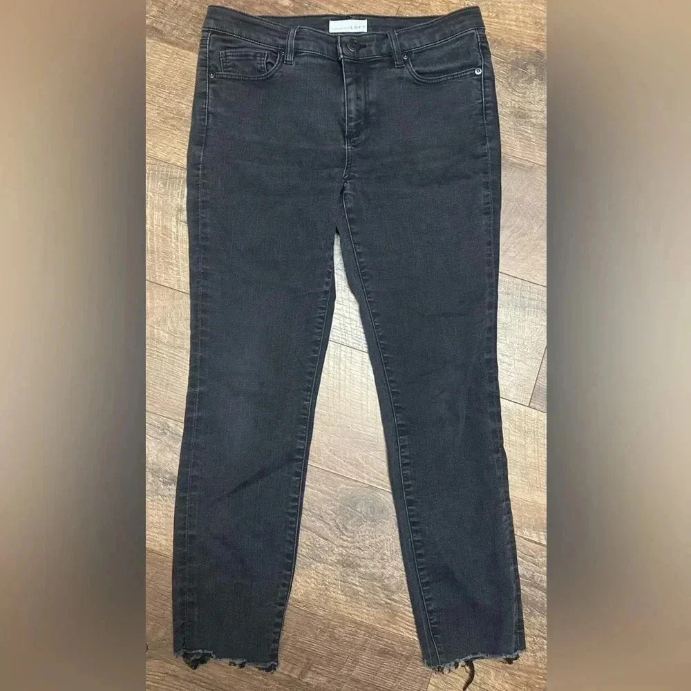Loft Modern Skinny High Rise/ High Waisted Denim Jeans Size 8